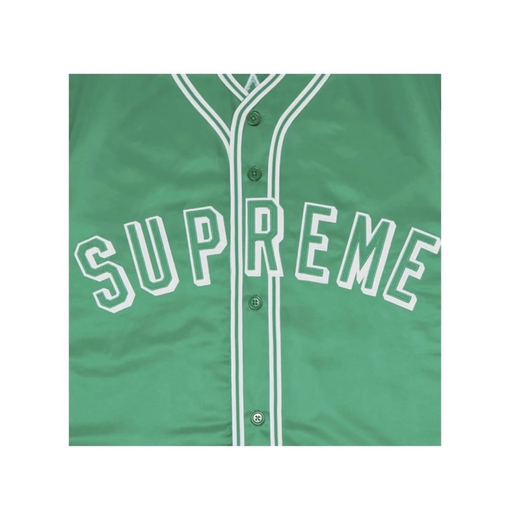 2023
Supreme x Mitchell & Ness Satin Baseball Jersey 'Green